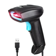JIAN BOLAND Barcode Scanner USB 1D Wired CCD Barcode Reader Black