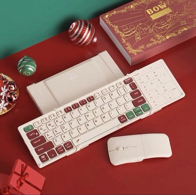 BOW Foldable Bluetooth Keyboard & Mouse Combo USB-C 3 Bluetooth with Touchpod