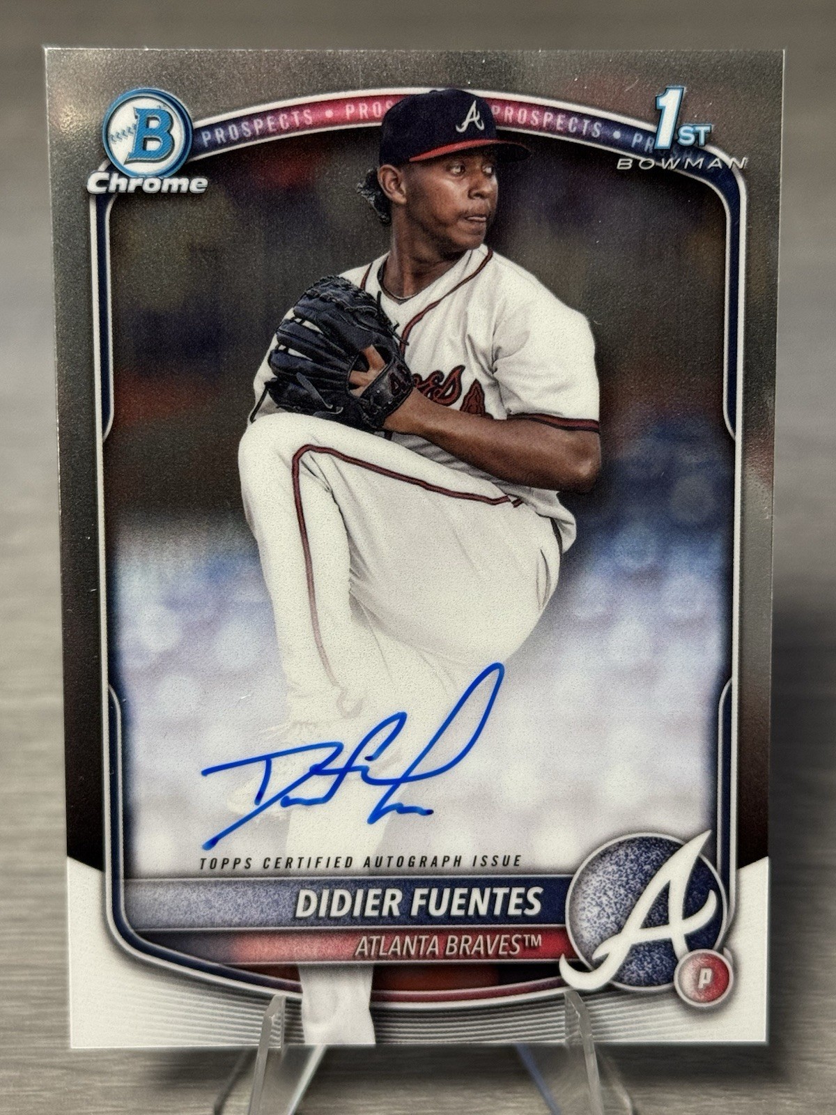🔥⚾️DIDIER FUENTES 2025 Bowman Chrome 1st Auto #ATLANTA BRAVES PHENOM!!!⚾️🔥