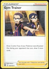 Gym Trainer 158/195 Uncommon Normal SWSH12: Silver Tempest NM