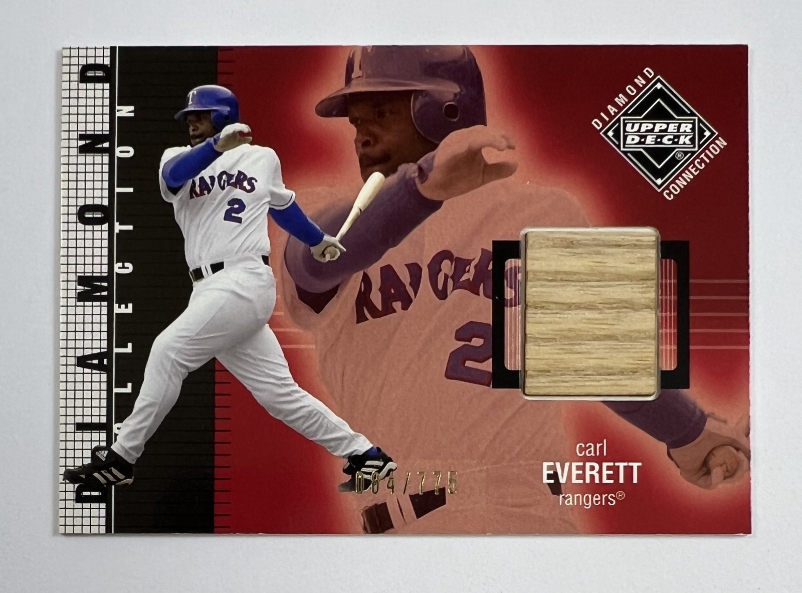 2002 Upper Deck Diamond Collection Carl Everett Card 84/775 AR133