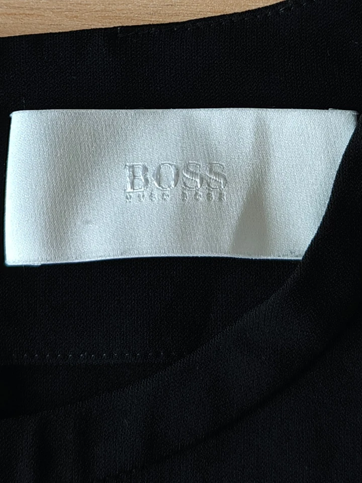 Camiseta negra Boss Hugo Boss 2018 para mujer, blusa Boss Top, S-M Foto 4 de 4