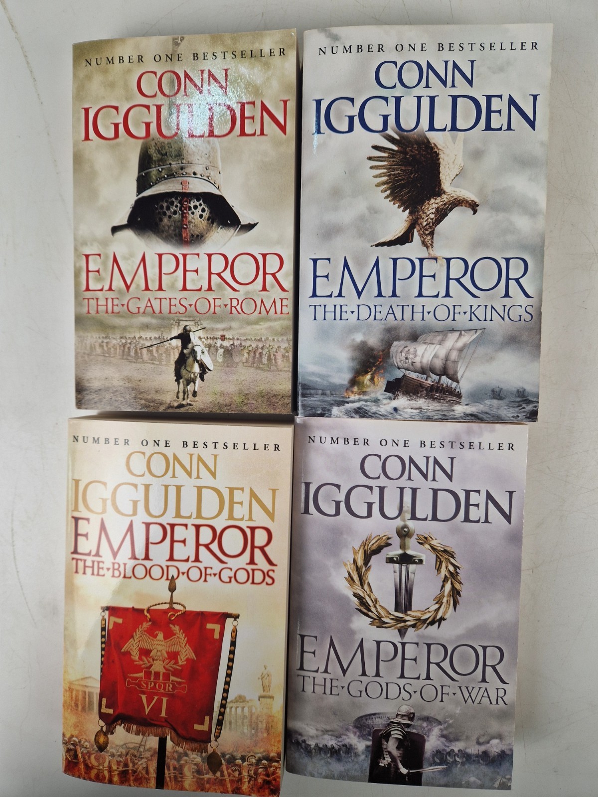 4 books - The Emperor Series by Conn Iggulden - The Gates of Rome etc. Paperback