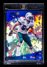 Zach Thomas RARE REFRACTOR HOLO PRIZM INVESTMENT CARD Miami Dolphins SSP