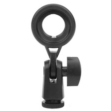 Microphone Holder, Portable Anti Vibration Mic Stand Adapter, Black Plastic, ...