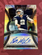 ‼️2019 Panini Select Brett Maher Auto #096/199 Dallas Cowboys Football