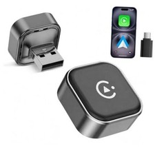 2026 Wireless CarPlay  Android Auto Adapter, Mini 2-in-1 Plug  Play Dongle