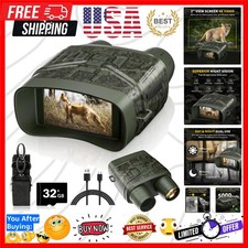 Night Vision Goggles - 4K Night Vision Binoculars for Adults, 3'' HD Screen B...