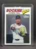 2026 Topps Heritage Jaden Hill #26 White Chrome Short Print Colorado Rockies MLB
