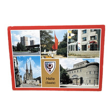 Postkarte AK Halle Saale Glaucha Mehrbild Gelaufen
