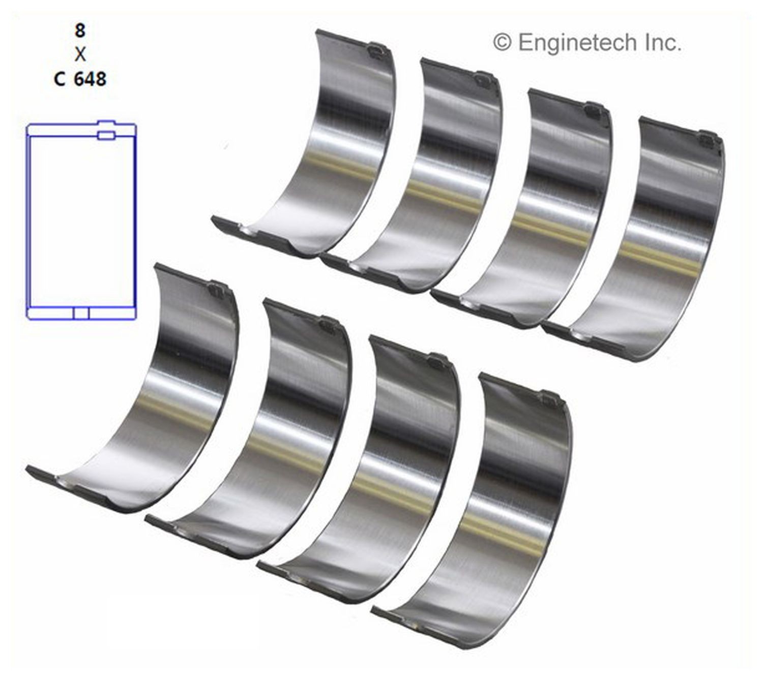 High-Performance Engine Connecting Rod Bearing Set BB592J020