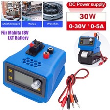LED Einstellbares DC-Netzteil (0-30V 0-5 A) Passt für MAKITA 18V Li-ion Akku DE