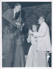 1957 Photo Phoo Dancing Beautiful Woman Handsome Man Instrument