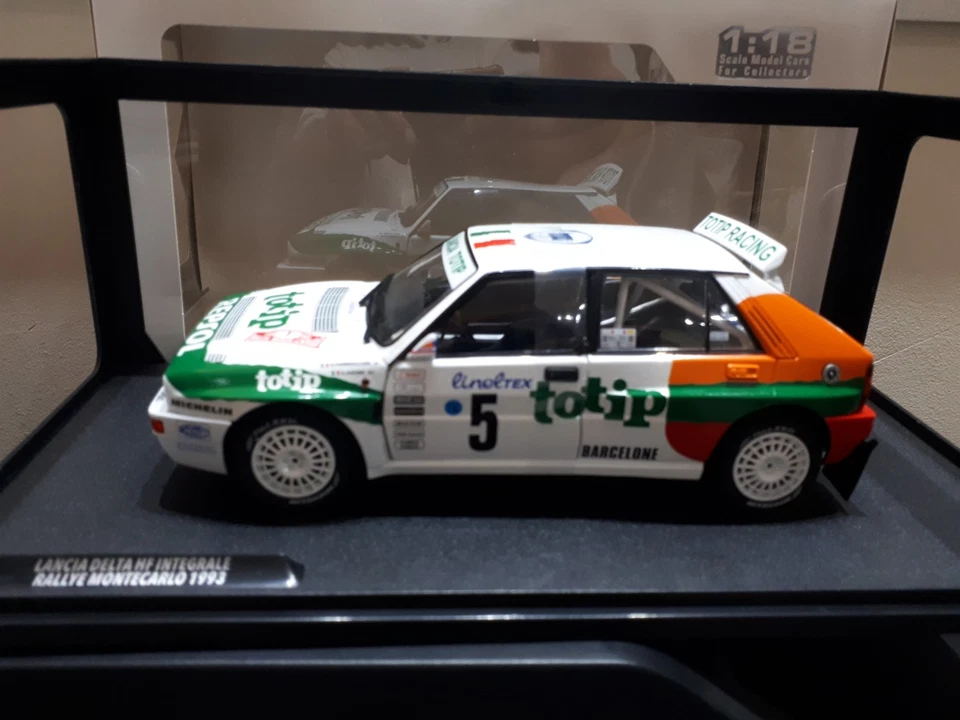 Lancia Delta HF Integrale Rallye Montecarlo #5 Totip 1993 Solido 1:18 Nuovo 1/18 - Immagine 4 di 4