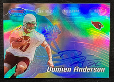 DAMIEN ANDERSON 2002 Bowman's Best #170 Rookie Card RC AUTO NFL Cardinals. rookie card picture