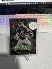 2025 Panini Select - Concourse Saquon Barkley #90 Purple Prizm Shock /699