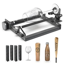 New MecpowG3 Laser Rotary Roller for Engraving Round CNC Laser Objects Fast Ship