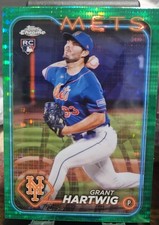 2024 Topps Chrome - Grant Hartwig #45 Green Sonar Refractor /99 (RC)