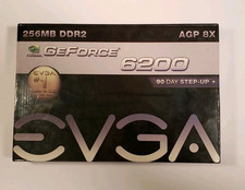 EVGA GeForce 6200 256MB DDR2 AGP Graphics Card w/box, manual, & accessories