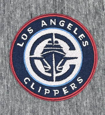 #ad #ad LOS ANGELES CLIPPERS EMBROIDERED IRON ON PATCH APPROX 2.50” DIAMETER $4.04