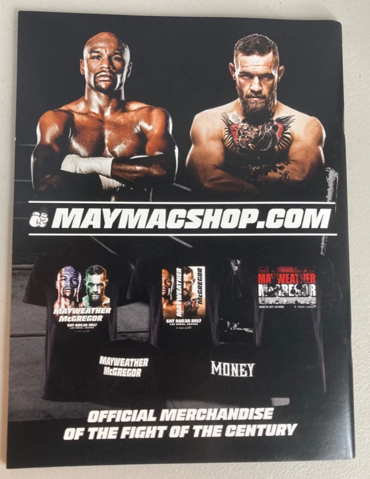 Floyd Mayweather vs. Conor McGregor Official Program Las Vegas August 26, 2017 - Image 4 of 4