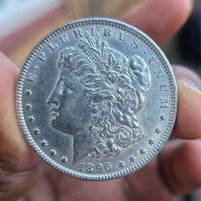 USA! 1896-P Morgan Silver Dollar  in Nice Grade! 90% Silver Coin!