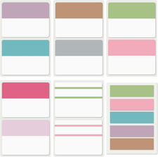 300 PCS Tabs 2 Inch Sticky Index Tabs,21 Sets Page Markers Macaron Writable Re