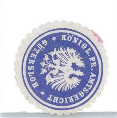 51340855 - Wappen , Guetersloh Vignette -
