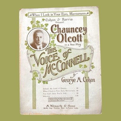When I Look In Your Eyes Mavourneen Sheet Music 1918 George Cohan Olcott Irish