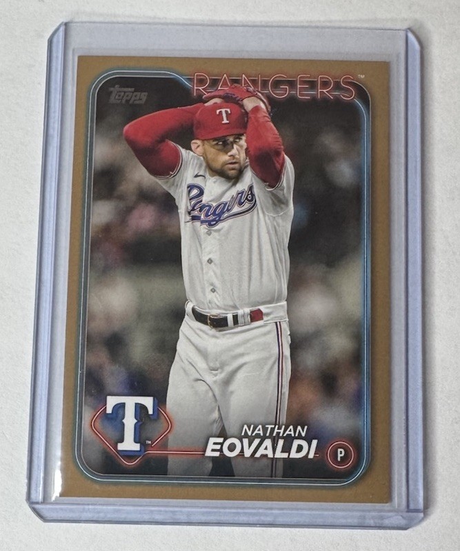 Nathan Eovaldi 2024 TOPPS SERIES 1 GOLD BORDER /2024 #258 Texas Rangers
