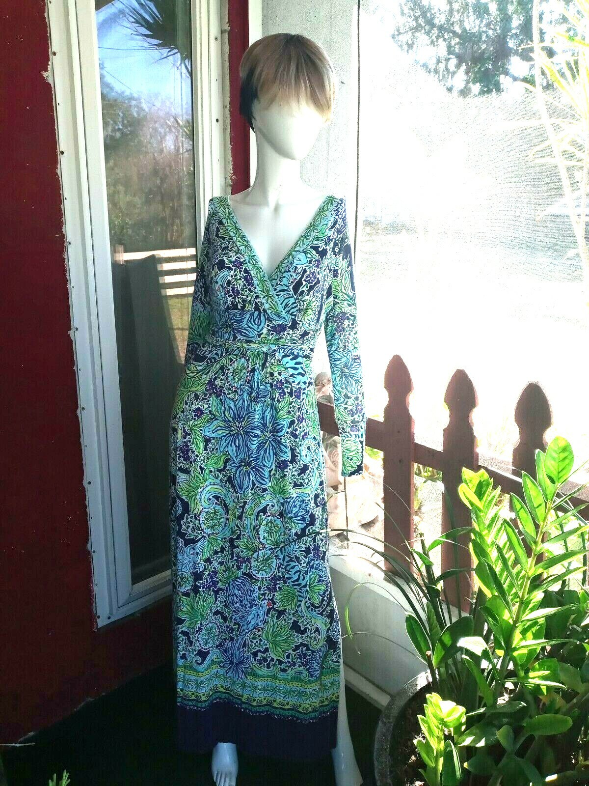 LONG SLEEVES Floral MAXI DRESS 