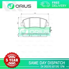Brake Pads Set Front Orius Fits Nissan Qashqai 2007-2013 + Other Models