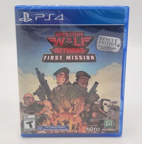 Operation Wolf Returns: First Mission - Sony PlayStation 4 PS4 - New Sealed US