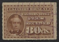 Custom Fee Revenue Stamp, RL7 used, VF