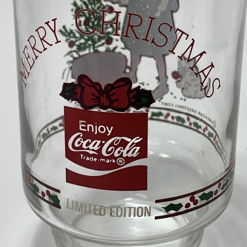 Vintage Holly Hobbie Coca-Cola Christmas Glass By American Greetings Corp - Picture 4 of 11