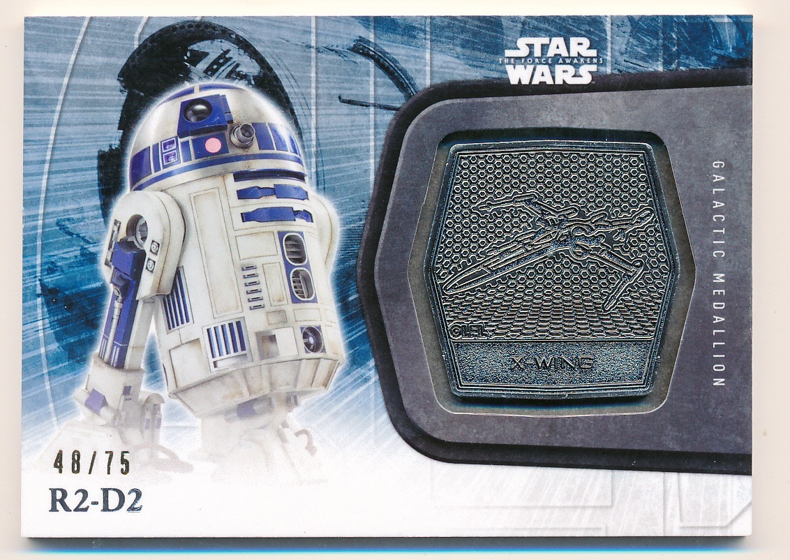 Star Wars The Force Awakens Series 2 SIlver Medallion #31 R2