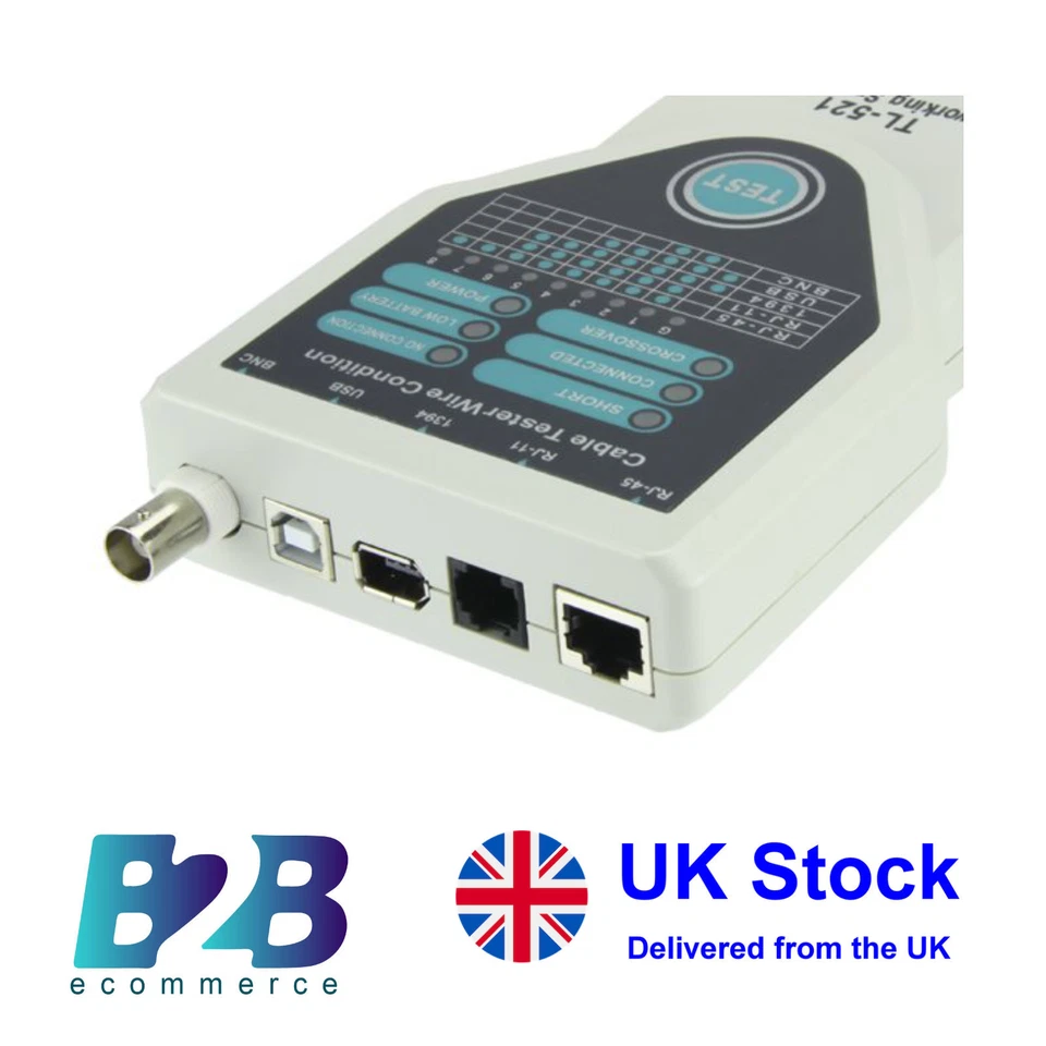 5 in 1 Cable Tester RJ45 RJ11 BNC USB Network Cable Tester Cable Finder Tracker - Image 3 of 4