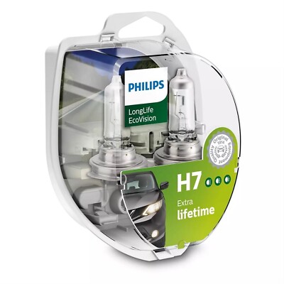 Philips LongLife EcoVision DuoBox H7 Halogen 55W 12V Autolampen Glühlampen