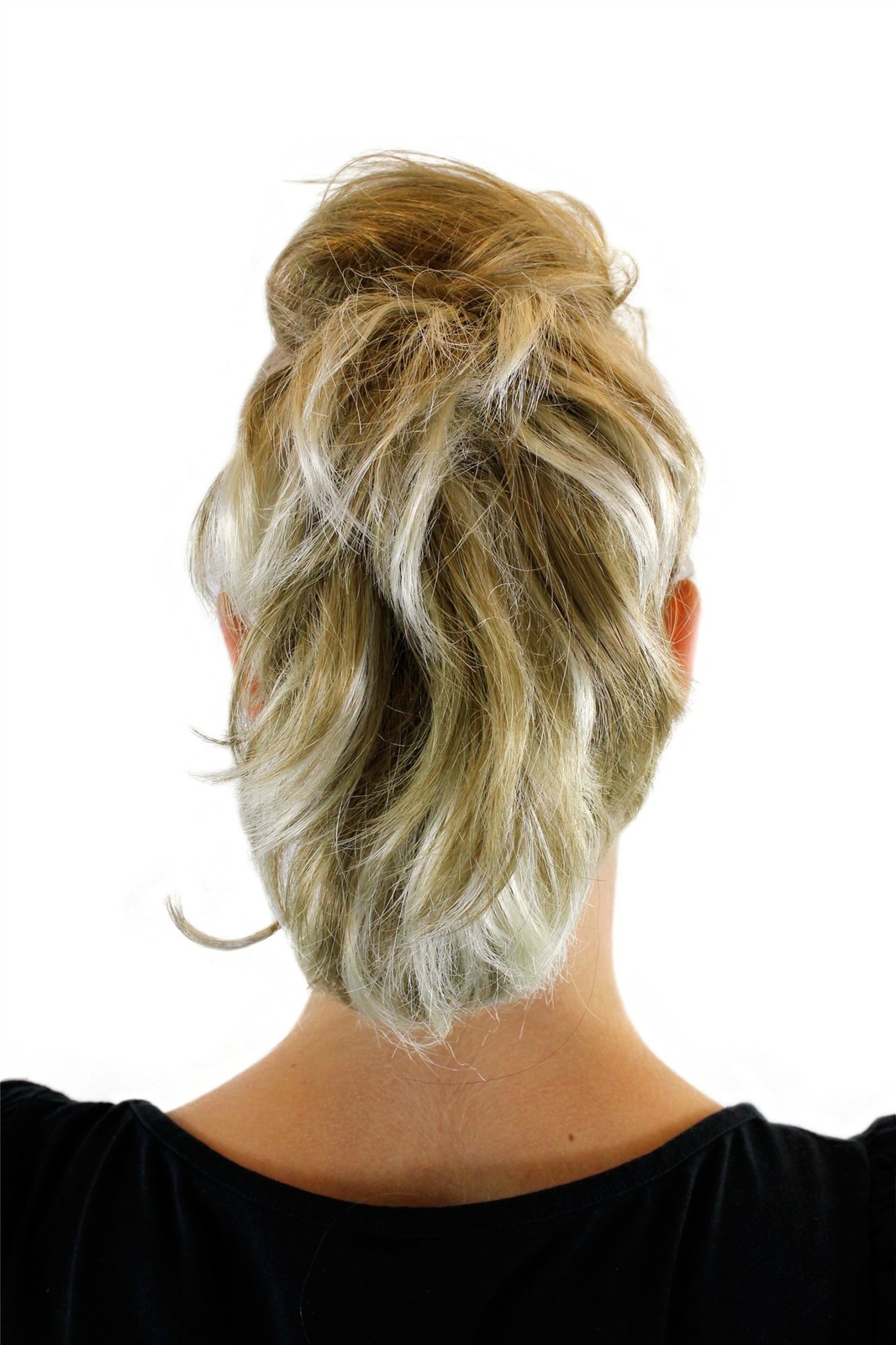 Hair Piece Braid Extension Blonde Mix Short Barbar Look Bu 20 CM T6545