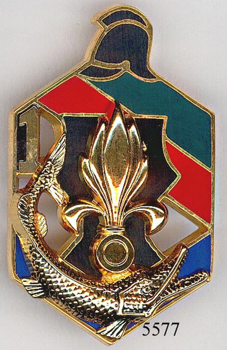 INSIGNE LEGION. 1 Regiment Etranger Genie. 1 Compagnie Numerote A.p