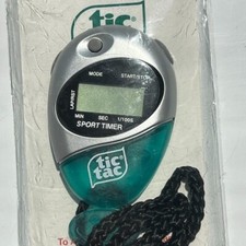VTG Tic Tac Sports Watch & Timer w/ 39" Cord SEALED New Mint