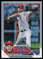 2023 Topps Chrome Base Refractor Zack Wheeler Philadelphia Phillies #20