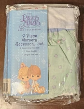 Vintage 1999 Crib 4-Piece Nursery Accessory Set Precious Moments Sweet Dreams