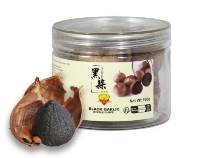 GOLDEN LION schwarzer Knoblauch 100g | Soloknoblauch - eine Zehe | Black Garlic