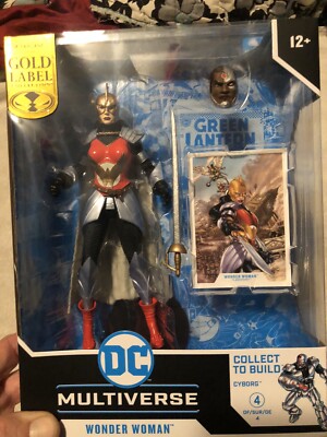 McFarlane Toys DC Multiverse Gold Label Flashpoint Wonder Woman Cyborg Baf
