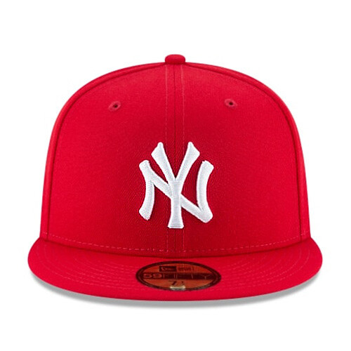 New Era New York Yankees 5950 scharlachrote Passform Mütze MLB League Basic rote Kappe - Bild 3 von 7
