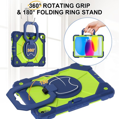 Rotating Heavy Duty Stand Case For iPad 10th /11th (A16) Gen Model 2022 / 2025 - Picture 43 of 64