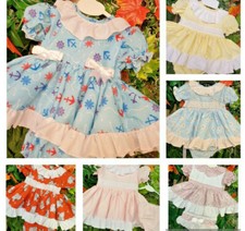 DREAM SALE 0- 18 MONTHS BABY GIRLS PINK DAISY  SHORT DRESS TOP AND KNICKERS SET