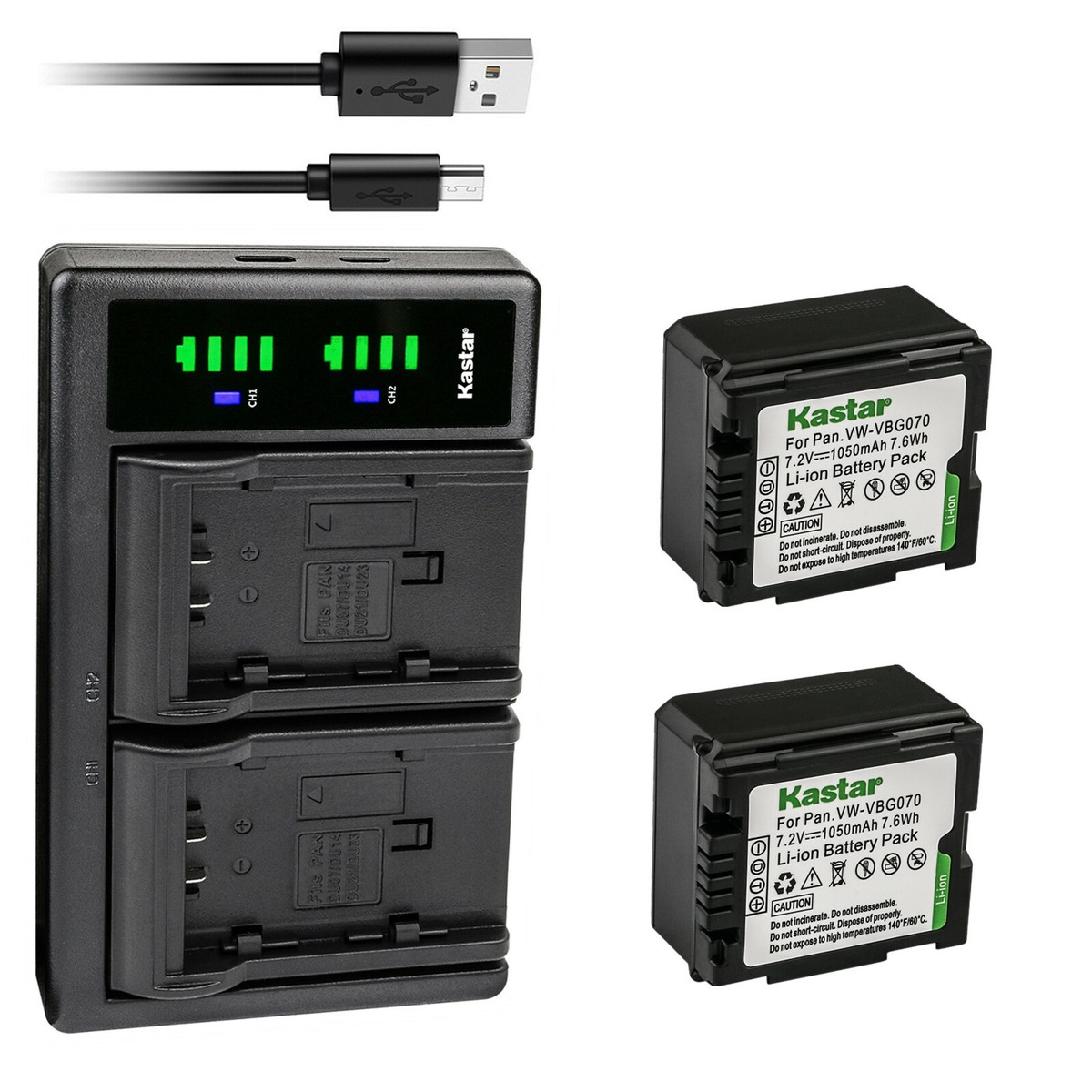 Batteria Ricaricabile Bundlestar Per Panasonic VW-VBN390 – 3300mAh Con Info Chip Per HDC, HC-X E TM900 - 2