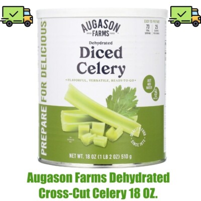 Augason Farms Dehydrated Cross-Cut Celery 18 OZ.